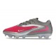Chaussures Nike Phantom 6 L Elite FG Rouge Gris Argent