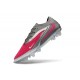 Chaussures Nike Phantom 6 L Elite FG Rouge Gris Argent