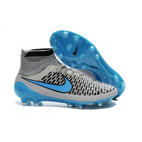 Chaussette Sport Nouvelle Nike Magista Obra FG Gris Bleu