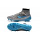 Chaussette Sport Nouvelle Nike Magista Obra FG Gris Bleu