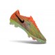 Crampons de Football Nike Mercurial Vapor 17 Elite FG Orange Vert Noir