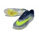 Crampons de Football Nike Mercurial Vapor 17 Elite FG Bleu Jaune
