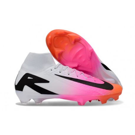 Nike Air Zoom Mercurial Superfly X Elite FG Rose Blanc Noir