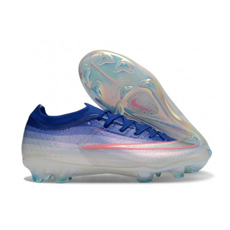 Chaussures Nike Air Zoom Mercurial Vapor XVII Elite FG Bleu Argent Rose
