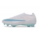 Chaussures Nike Air Zoom Mercurial Vapor XVII Elite FG Blanc Bleu