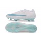 Chaussures Nike Air Zoom Mercurial Vapor XVII Elite FG Blanc Bleu