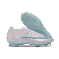 Chaussures Nike Air Zoom Mercurial Vapor XVII Elite FG Blanc Bleu