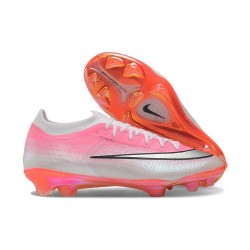 Chaussures Nike Air Zoom Mercurial Vapor XVII Elite FG Rose Argent
