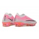Chaussures Nike Air Zoom Mercurial Vapor XVII Elite FG Rose Argent