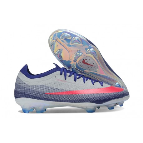 Chaussures Nike Air Zoom Mercurial Vapor XVII Elite FG Bleu Rouge