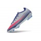 Chaussures Nike Air Zoom Mercurial Vapor XVII Elite FG Bleu Rouge