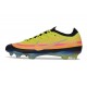 Chaussures Nike Air Zoom Mercurial Vapor XVII Elite FG Jaune Noir
