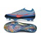 Crampon de Foot Nike Zoom Mercurial Vapor 17 Elite FG Bleu Gris Rouge