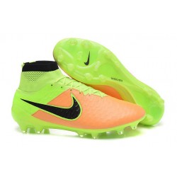 Chaussette Sport Nouvelle Nike Magista Obra FG Cuir Jaune Noir