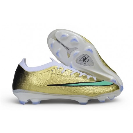 Chaussure Nike Zoom Mercurial Vapor XVII Elite FG Neuf Or Vert
