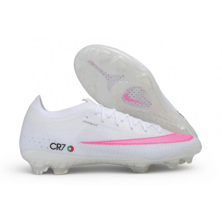 Chaussure Nike Zoom Mercurial Vapor XVII Elite FG Neuf CR7 Blanc Rose