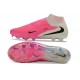 Chaussure de football Nike Phantom 6 High Elite FG Rose Blanc Noir