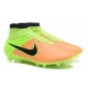 Chaussette Sport Nouvelle Nike Magista Obra FG Cuir Jaune Noir