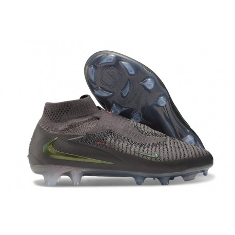 Crampons Nouveau Nike Phantom 6 High Elite FG Gris Noir