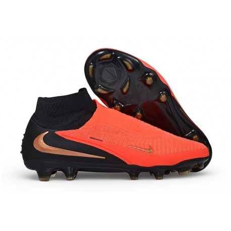 Crampons Nike Phantom 6 High Elite FG Brt Rouge foncé Dégradé Noir