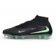 Crampons Nouveau Nike Phantom 6 High Elite FG Noir Vert Illusion