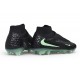 Crampons Nouveau Nike Phantom 6 High Elite FG Noir Vert Illusion