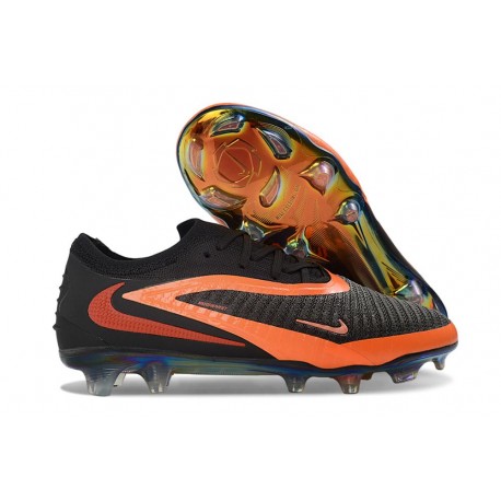 Chaussures Nike Phantom 6 L Elite FG Noir Brt Rouge foncé