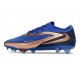 Crampon Nike Phantom 6 Low Elite FG Bleu Marine Bronze Métallique
