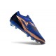 Crampon Nike Phantom 6 Low Elite FG Bleu Marine Bronze Métallique