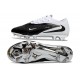 Crampon de Foot Nike Phantom 6 Low Elite FG Noir Blanc