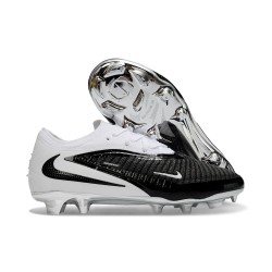 Crampon de Foot Nike Phantom 6 Low Elite FG Noir Blanc