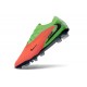 Crampon de Foot Nike Phantom 6 Low Elite FG Hot Punch Noir Vert Strike