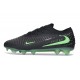 Crampon de Foot Nike Phantom 6 Low Elite FG Noir Vert