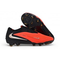 Crampon de Foot Nike Phantom 6 Low Elite FG Brt Rouge foncé Fumé Noir