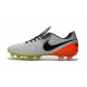 Nouveaux 2016 Chaussures Cuir de Kangourou Nike Tiempo Legend VI FG ACC Blanc Noir Orange