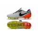 Nouveaux 2016 Chaussures Cuir de Kangourou Nike Tiempo Legend VI FG ACC Blanc Noir Orange