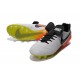 Nouveaux 2016 Chaussures Cuir de Kangourou Nike Tiempo Legend VI FG ACC Blanc Noir Orange