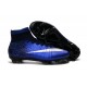 Cristiano Ronaldo CR Chaussure 2016 Nike Mercurial Superfly FG Bleu Royal Argent