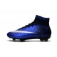 Cristiano Ronaldo CR Chaussure 2016 Nike Mercurial Superfly FG Bleu Royal Argent