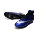 Cristiano Ronaldo CR Chaussure 2016 Nike Mercurial Superfly FG Bleu Royal Argent