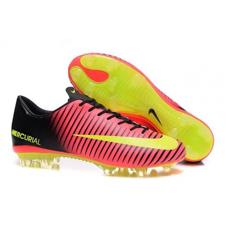 Nike Chaussures de Foot Mercurial Vapor XI FG Rouge Jaune