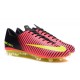 Nike Chaussures de Foot Mercurial Vapor XI FG Rouge Jaune