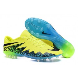 Nike Hypervenom Phinish FG Chaussures Football Volt Noir Turqoise