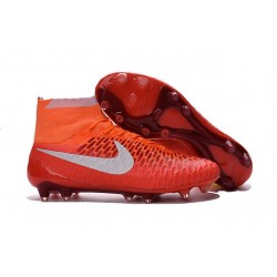 Crampons Football Nouvelle Homme Nike Magista Obra FG Rouge Blanc