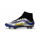 Crampon Nouveau 2016 Nike Mercurial Superfly Heritage FG ID Bleu Argent Jaune