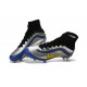 Crampon Nouveau 2016 Nike Mercurial Superfly Heritage FG ID Bleu Argent Jaune