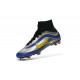 Crampon Nouveau 2016 Nike Mercurial Superfly Heritage FG ID Bleu Argent Jaune