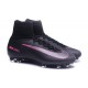 Chaussures a Crampons Nouvel 2016 Nike Mercurial Superfly V FG Noir Rose