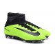 Chaussures a Crampons Nouvel 2016 Nike Mercurial Superfly V FG Vert Noir