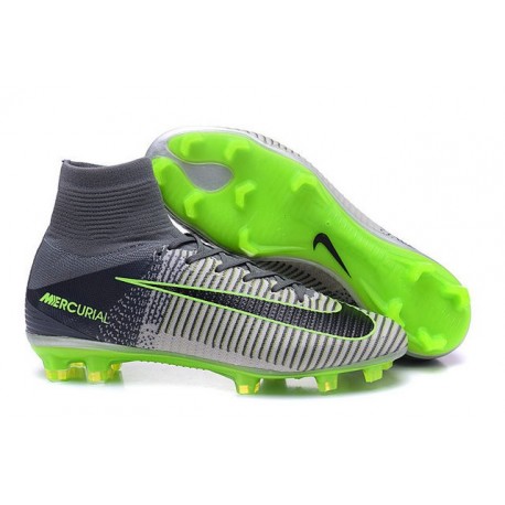 Chaussures a Crampons Nouvel 2016 Nike Mercurial Superfly V FG Girs Noir